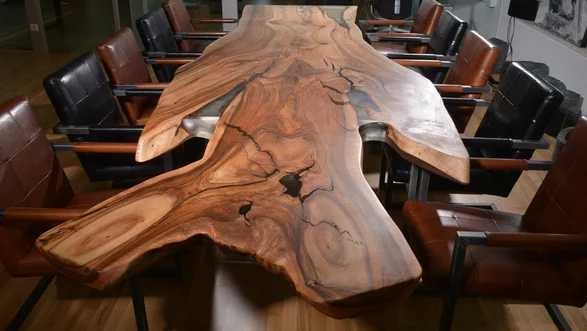 Holztisch Besprechung  Nussbaum | 380 x 120 | Nr. 85