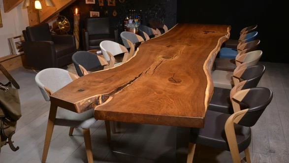 Holztisch Eiche Esstisch dunkel | 420x120 Nr 98