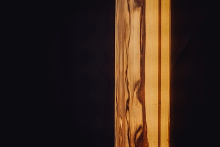 Stehlampe Rund Nussbaum