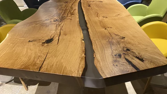 Esstisch designer Holz Epoxy Tisch Tisch mit Epoxiharz