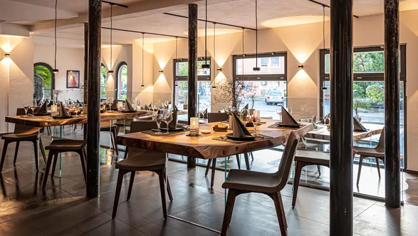 Epoxy Tisch Baumstammtisch Stammtisch Designer Tisch