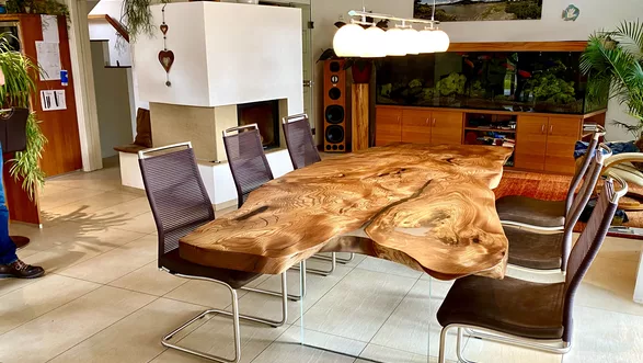 Epoxy Tisch Ulme als Esstisch | 280x120  Nr. 95