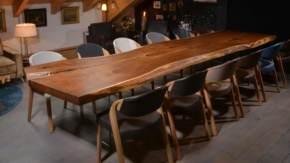 Holztisch Eiche Esstisch dunkel | 420x120 Nr 98