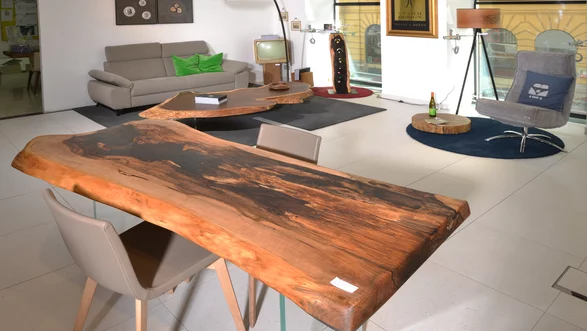 Epoxiharz Tisch Nussbaum  | 230 x 90 | Nr. 60