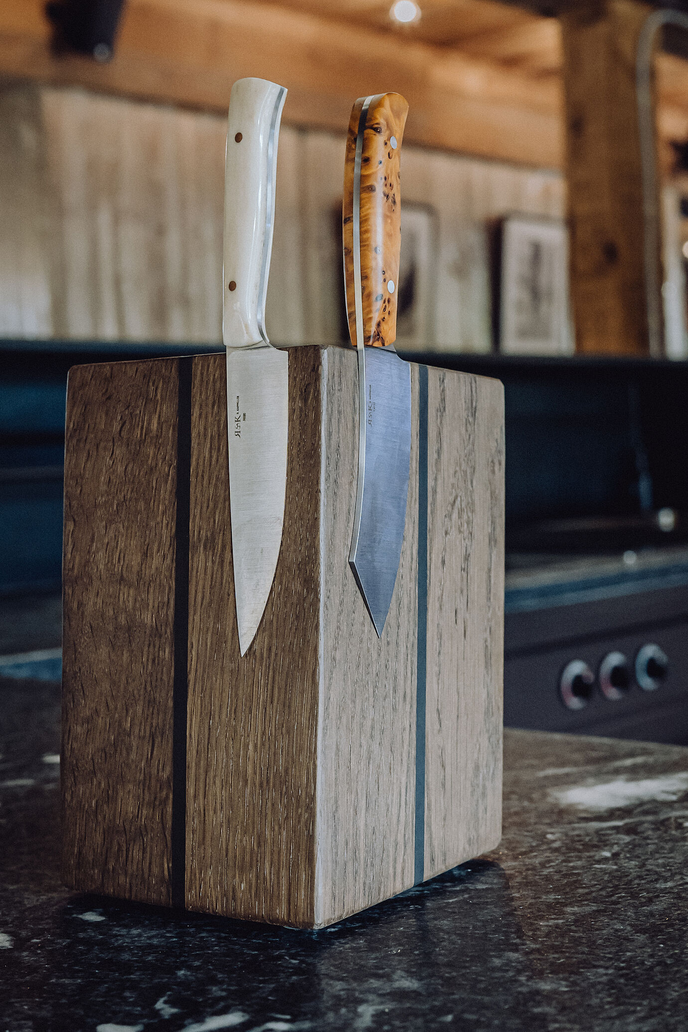 Messerblock massiv für 8 Messer