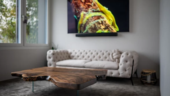 Baumstamm Tisch Nussbaum | 180x90  Nr 40