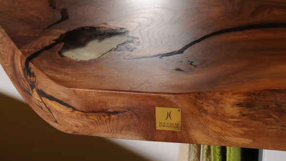 Lavabo de un tronco de árbol