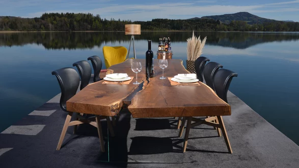 Esstisch Baumkante Eichentisch Designer Tisch