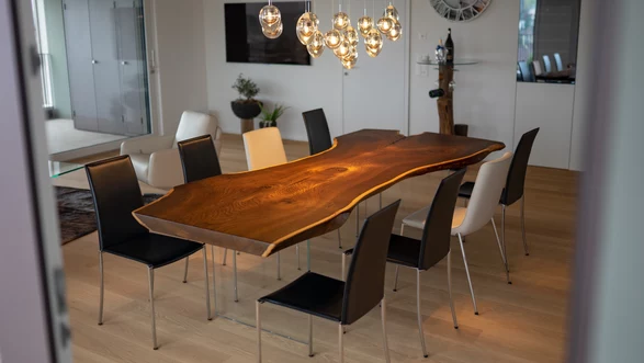 Massivholz Tisch Eiche dunkel | 300x120  Nr 107