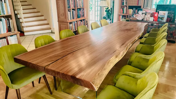 Massivholz Tischplatte  Altholz Stammdesingn