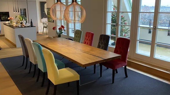 Naturtisch Waldkantentisch Eiche natur | 300x100 cm  Nr. 115