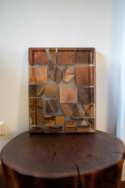 Schneidbrett / Präsentationsbrett aus Holz