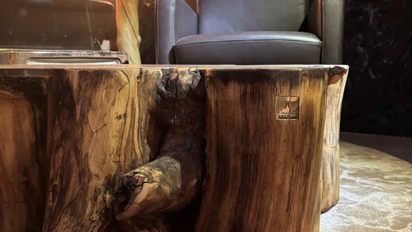 Couchtisch Robinie Naturwuchs | Durchmesser 80 cm  Nr 44